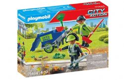 PLAYMOBIL CITY ACTION - AGENTS D'ENTRETIEN VOIRIE AVEC ÉQUIPEMENT #71434